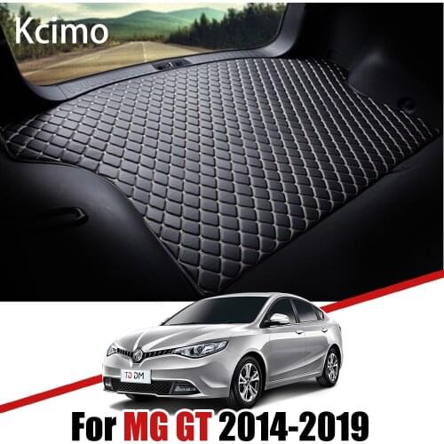 Kcimo Leather Car Trunk Mats for MG GT 2014-2019 Accessories Rear Cargo Liner MG5 Sedan Boot Tray Pad MG 5 Auto Carpet Floor Mat