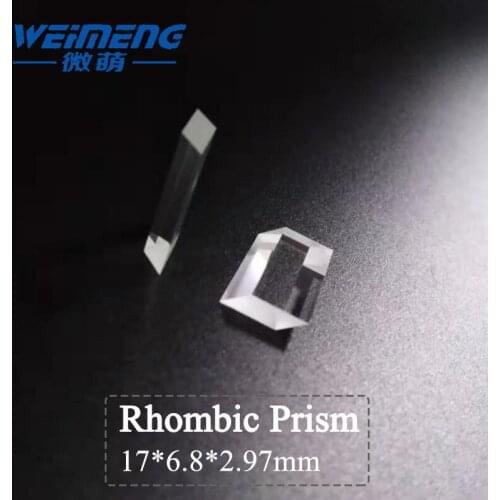 Weimeng rhombic prism laser lens 17*6.8*2.97mm 400-700nmAR H-K9L material for laser cutting welding marking machine