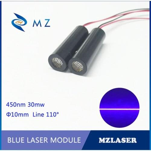 Line laser module 450nm 30mw blue line 110degree module Industrial Grade Blue Line Laser Module 1 meter focal length laser