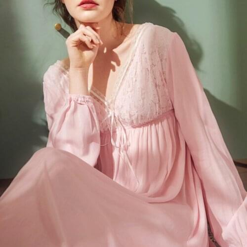 Женские ночные сорочки с рукавами MINIKHOO China At AliExpress