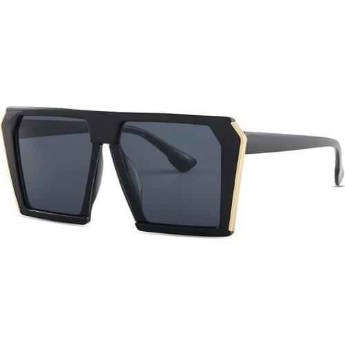 1864 new big frame square sunglasses men and women with INS style personality of European and American trade punk sunglasses