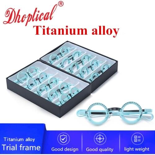 Titanium alloy trial frame, glasses shop trial frame, optical trial lens frame 52~70mm good qualty