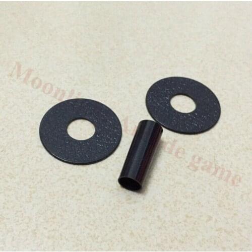 Original Black Sanwa JLF-CD Shaft and Dust Cover Set Fit and Protect your Sanwa JLF-TP-8YT Joystick Shaft and Dust Cover Set