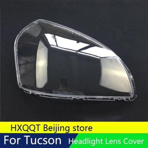 Front headlights headlights glass lamp shade shell lamp cover transparent masks To For HYUNDAI TUCSON 2005 2006 2007 2008 2009