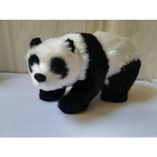 Plastic&furs panda about 16x8x9cm model prop.home decoration Xmas gift b0577