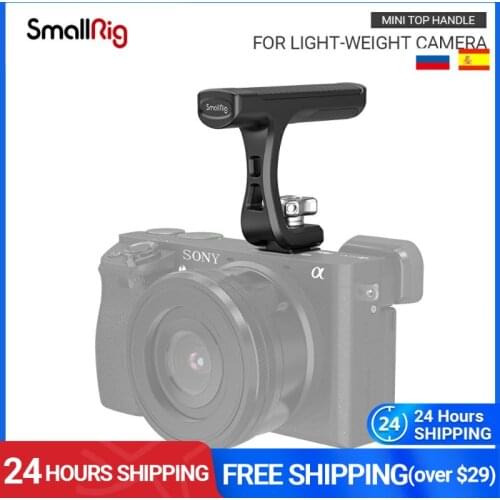 SmallRig Universal Mini Top Handle With Cold Shoe Mount for Light-weight Cameras Camera Cage LED Microphone DIY Handle - 2760