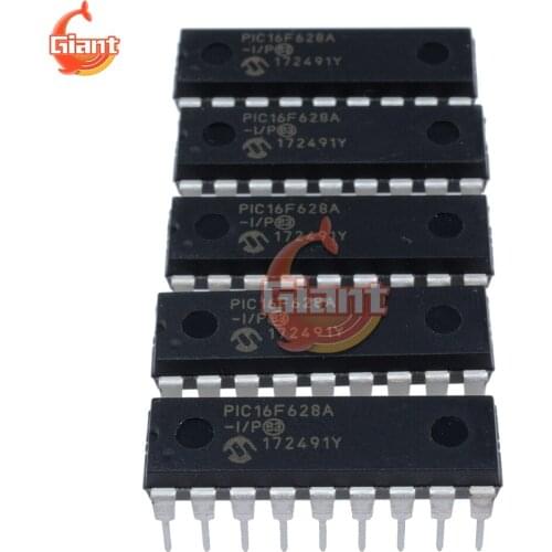 1pcs/lot DIP-18 PIC16F628AIP PIC16F628A 16F628A DIP DIP18 16F628A-I/P Inline Chip In Stock PIC16F628A-I/P chip