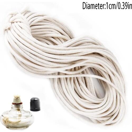 2m Diameter 1cm Oil Lamp wick Strong Flat Cotton Wick Core For Kerosene Burner Stove Lighting Lantern