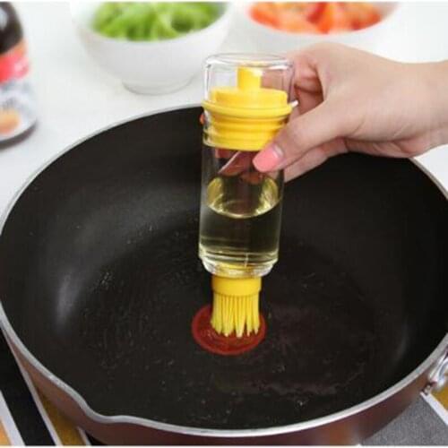 2018 new hot kitchen tools silicone honey brush bottle cooking baking pancake baking barbecue tool 9