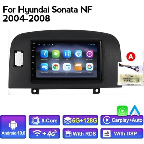 7 inch Navigation GPS For HYUNDAI Sonata 2004 2005 2006 2007 2008 2009 Android 10.0 BT Wifi FM Auto Video Player Car Radio