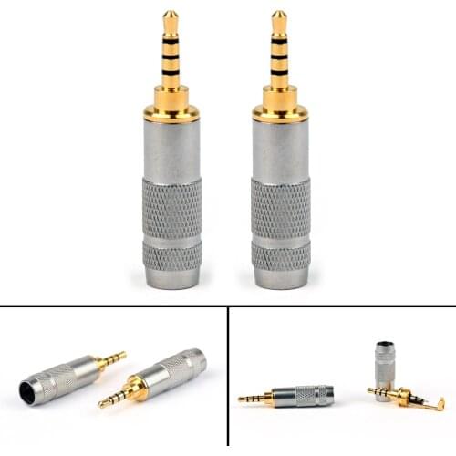 Artudatech 20 PCS 2.5mm Stereo 4 Pole Repair Headphone Plug Cable Audio Solder DIY Connector Jack Parts