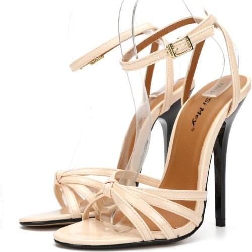 Big Size48 Women Sandals Butterfly-knot Open Toe Thin Heel 13cm High Heels Sandals Summer 2021 Female Shoes Woman Daily Dress