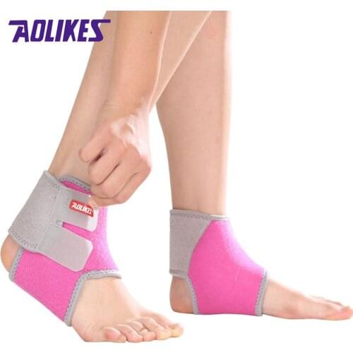 AOLIKES 1 Pair Chidren Kids Ankle Support Sport Breathable Ankle Brace Protector basketball sports support for children