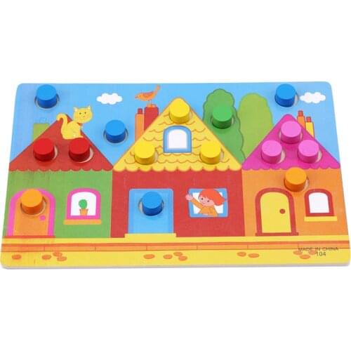 1 Set Montessori Wooden Toys Puzzles Tangram Jigsaw Board Educational Early Learning Cartoon Wood Puzzles Kids Toys For Children