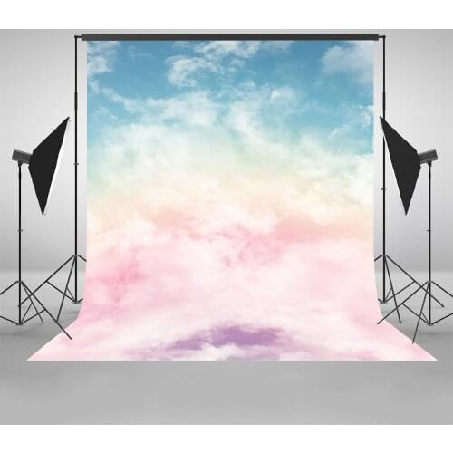 White Cloud and Blue Sky Backdrops for Photography Background Newborn Backdrops Photo Shoot Baby Shower Hot Air Balloon 872