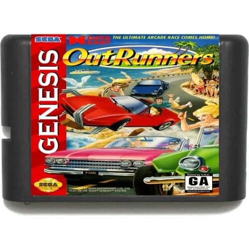 OutRunners 16 bit MD Game Card For Sega Mega Drive For Genesis