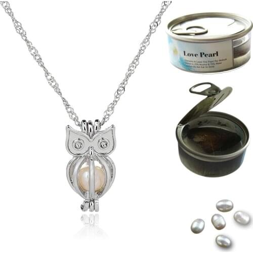 CUTEECO Natural Freshwater Cultured Love Wish Pearls Oysters Shell DIY Creative Jewelry Dangle Pendant Choker Necklaces