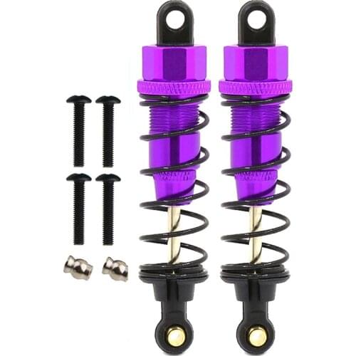2 PCS Aluminum Adjustable Oil Shock Absorber Damper 75/80/90MM FOR 1:10 1/10 RC Axial SCX10 D90 Tamiya CC01