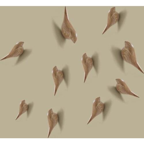 Creative wall decorative bird decoration fashion robe clothes hooks for hanger storage Rack Bedroom door hanging birds hook