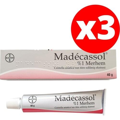 Madecassol cream 1% 40 G used treatment scar injury, burns, acne wrinkle-3 PACK