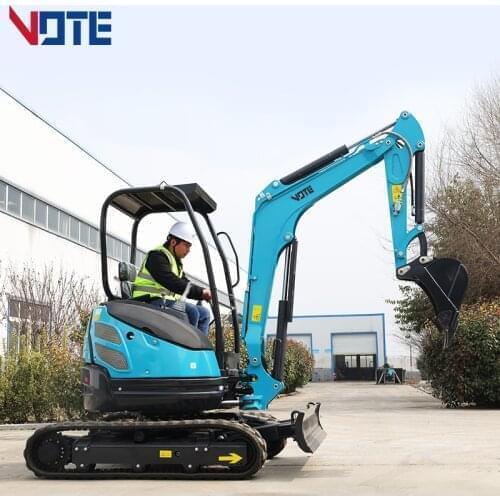 Micro Small Excavator Full Hydraulic System Crawler Diggers Prices 15KW/Rpm Rated Power Work