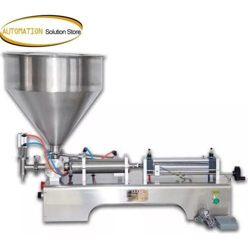 Single heads filling machine Automatic pneumatic hopper Cream Shampoo moisturizer lotion Cosmetic oil honey food paste 50-500ml