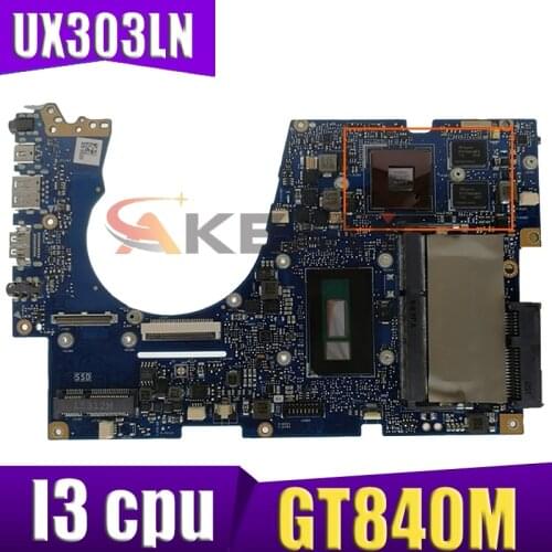 U303L for ASUS UX303 UX303L UX303LB UX303LN U3000 laptop motherboard mainboard 100% test OK I3 cpu GT840M