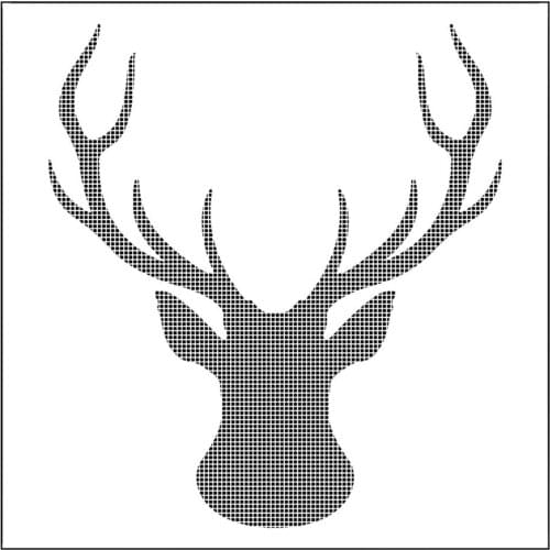 Elk Head Deer Flower Reusable Stencil Airbrush Painting Art Cake Spray Mold DIY Decor Crafts