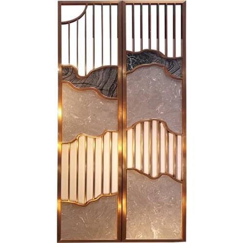 Stainless Steel Screen Partition Home Entrance Door To Block The Living Room Decoration Entrance