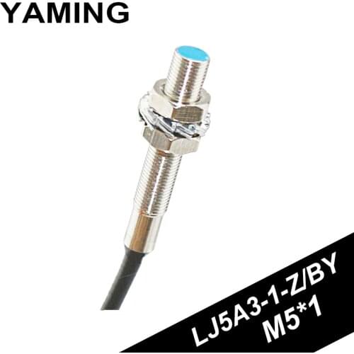 Sensor LJ5A3-1-Z/BY DC Three-wire PNP Normally Open Metal Inductive Proximity Switch M5 Detecting Distance 1mm