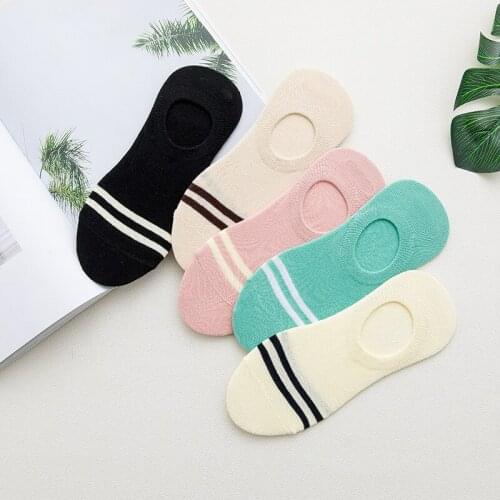 Summer Girls Invisible Sock Womens Sneakers Cute Low Cut Non Slip Cool Comfort Breathable Hidden Socks For High Heels Ladies