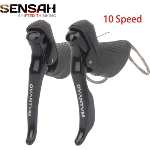 Sensah Road bicycle shifts/brake 2X10 Speed derailleur hanger thumb shifter bar end friction disc speed switch Lever bike