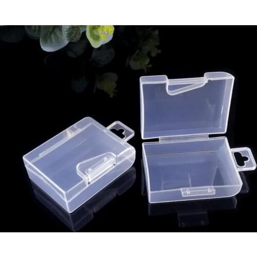 Transparent PP Storage Boxes Practical Hanging Toolbox Plastic Container Box for Jewelry Screw Sewing Tools SN3537