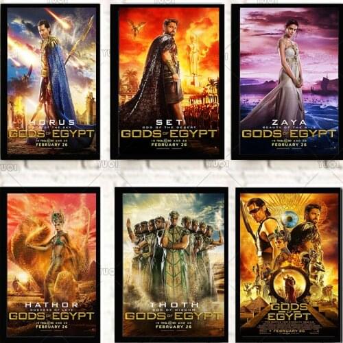 Gods of Egypt European And American Fantasy Movie Posters Living Bedroom Quality Canvas Painting Art Home Wall Decor Picture