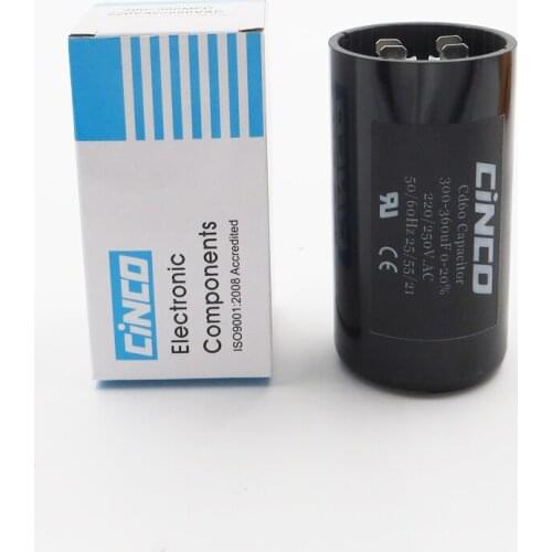 300-360MFD 220V 250V 275V CD60 Air Compressor Washing Machine Start Capacitor 300-360 mf uf Compressor 220VAC 250VAC