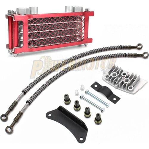 Motorcycle Oil Cooling Cooler For 50cc 70cc 90cc 110cc 125cc 140cc Horizontal Engine Dirt Pit Monkey Bike ATV Radiator