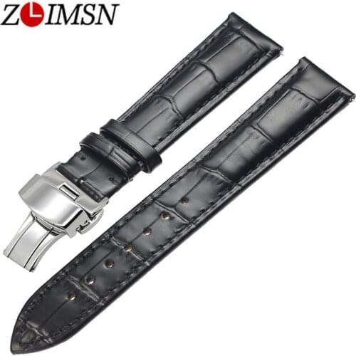 ZLIMSN New bracelet belt watchbands genuine leather watch bands Suitable for Tissot Longines 18 20 22 24mm accessories wristband