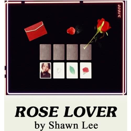 Rose Lover By Shawn Lee Magic Tricks Rose To Card Close Up Street StageFlower Magic Props Magician Gimmick Illusions