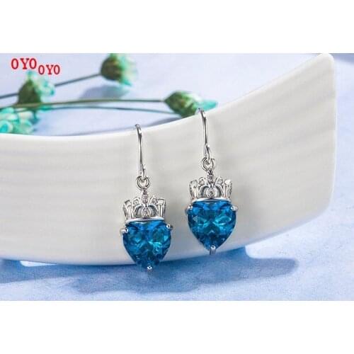 S925 silver fashion retro peach heart earrings