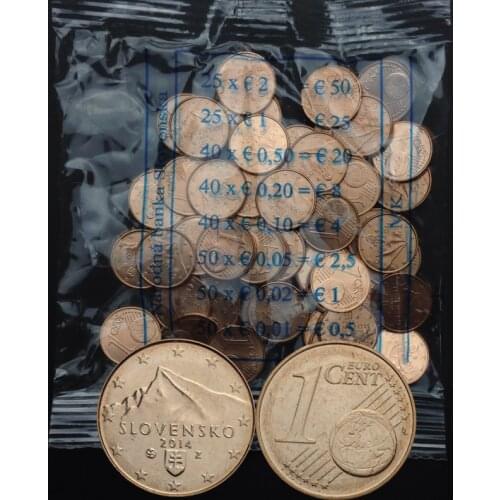 Slovakia 1 cent 100% Real Original Coin Uncirculated Unc Collect Coins
