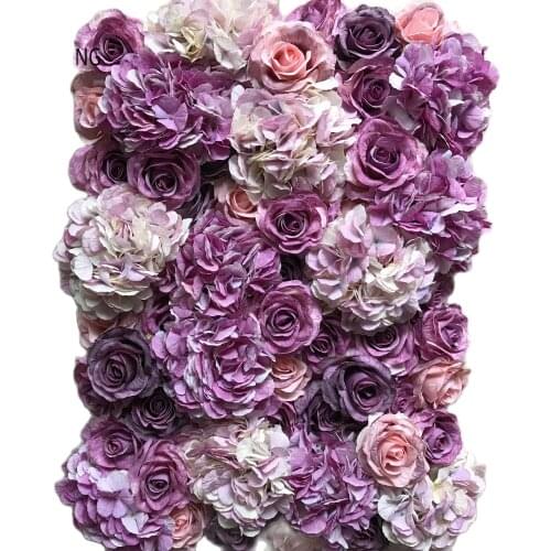 TONGFENG Mixcolor 10pcs/lot Artificial silk rose peony 3D flower wall panel wedding backdrop decoration flower runner wedding