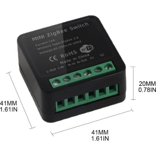 K1KA 10A/16A Tuya ZigBee 3.0 Smart Light Switch Module MINI ZigBee Switch for Alexa Google-home Tmail Genie Smart Life