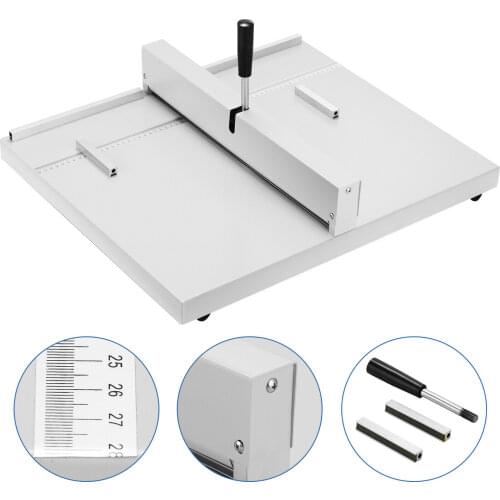 VEVOR Manual Scoring Paper Creasing Machine 460mm Paper Folding Machine Heavy Duty Metal Paper Card Scorer Creaser with 2 Blocks