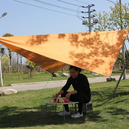 320x250cm Waterproof Tarp Tent Shade Outdoor Camping Hammock Rain Fly UV Garden Awning Canopy Sunshade Ultralight 4 Colors