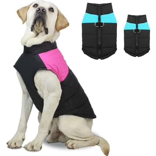 Waterproof Winter Warm Pet Dog Puppy Vest Jacket Winter Dog Clothes Coat For Small Medium Large Dogs Labrador Golden Retriever