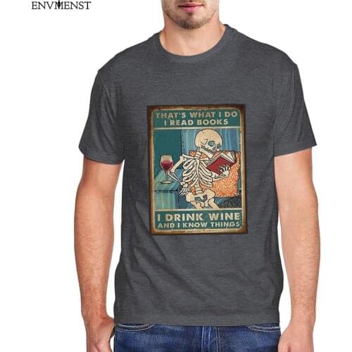 Funny Skull shirts women clothes thats what i do 100 cotton Vintage t shirt girls horror tees 90s unisex harajuku men tops 3xl