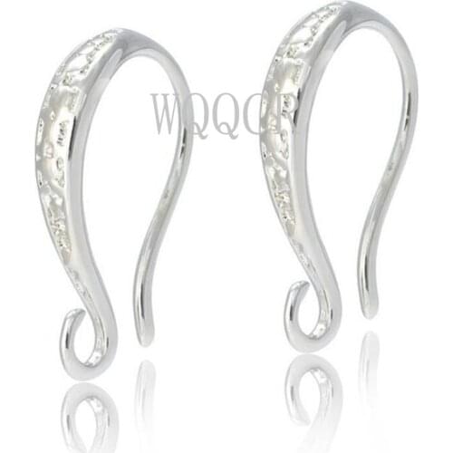 Hot Selling 10 Pieces of 925 Sterling Silver Frosted Hook Earrings DIY Jewelry Making Womens Charm Jewelry Accessories
