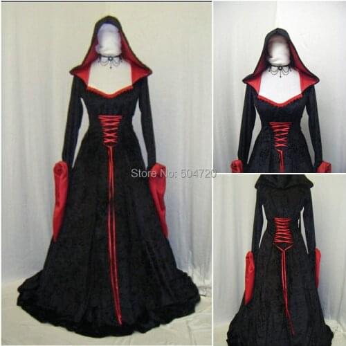 Custom-madeR-314 19 century Vintage costume Renaissance Lolita/Civil War Southern Belle Ball Halloween dresses All size
