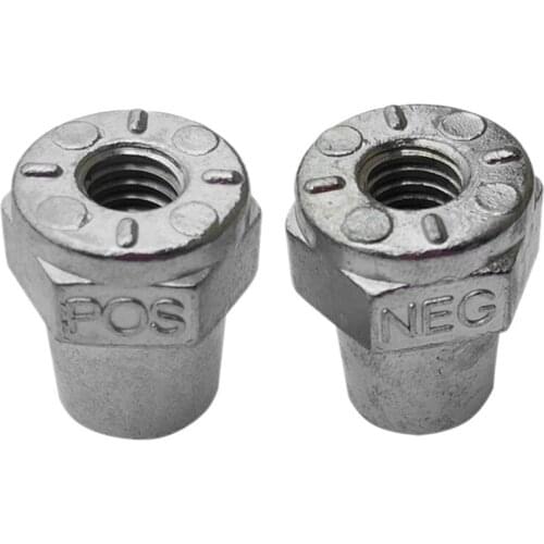 1 Pair 3/8inch Female Thread Positive Negative Battery Post Terminal Adapters Battery Cable Terminals