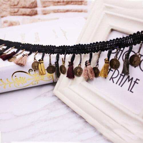 1yards/lot DIY accessories lace Ribbon tassel cotton tassels trimming fringes for sewing bed sheet clothes curtains decoration